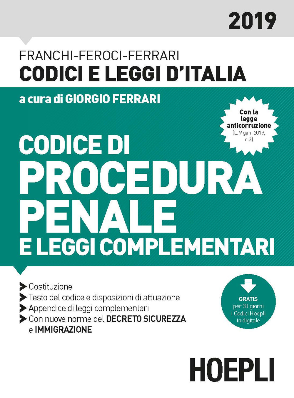 Codice di procedura penale e leggi complementari