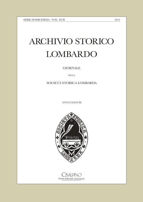 Archivio storico lombardo. Giornale della Società storica lombarda. Vol. 17