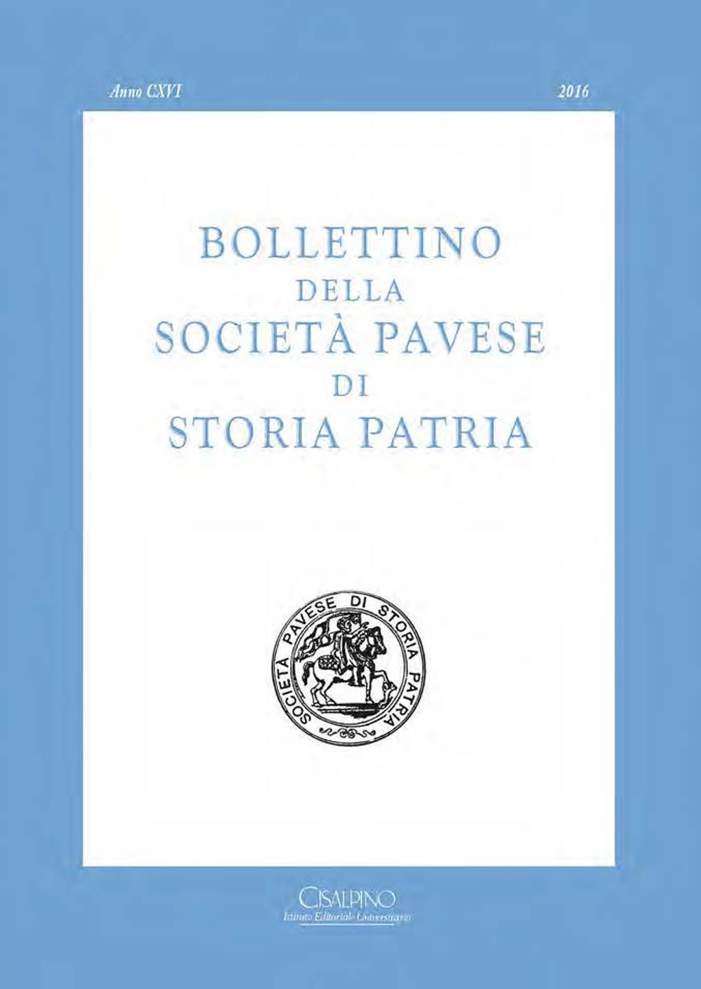 Bollettino della società pavese di storia patria