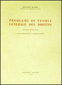 Problemi di teoria generale del diritto