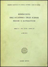 Rendiconto dell'Accademia delle scienze fisiche e matematiche. Serie IV. Vol. 48: Anno 1980-1981
