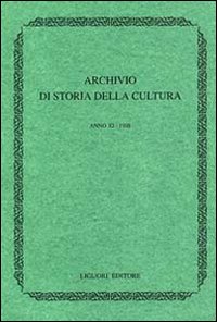 Archivio di storia della cultura (1998)