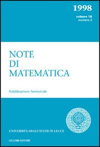 Note di matematica. Vol. 18/2