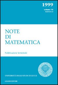 Note di matematica. Vol. 19/2