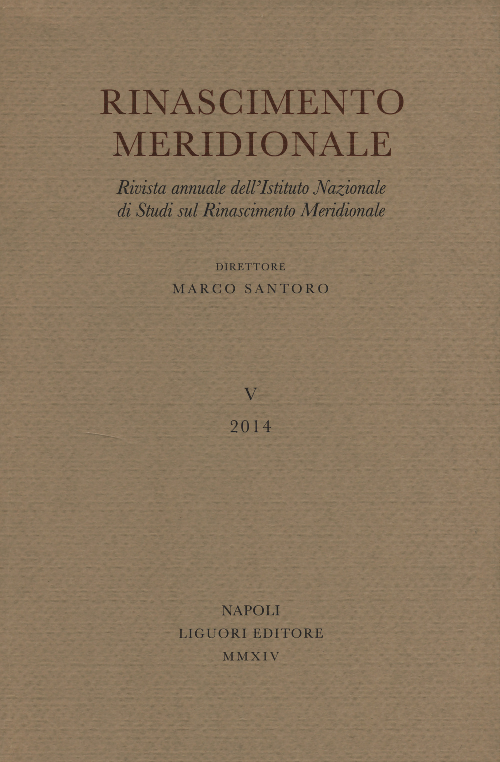 Rinascimento meridionale. Vol. 5