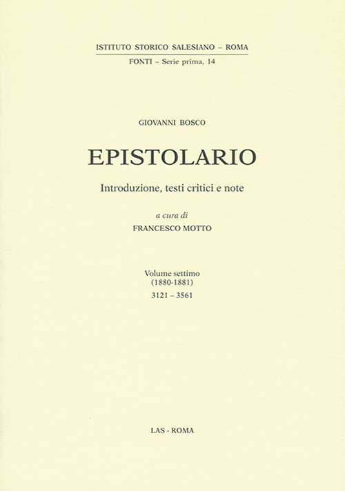 Epistolario. Vol. 7: 1880-1881