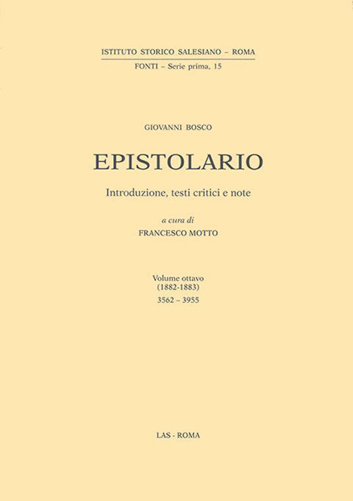 Epistolario. Vol. 8: 1882-1883