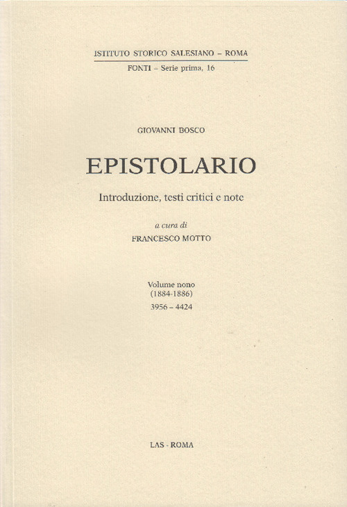 Epistolario. Vol. 9: 1884-1886