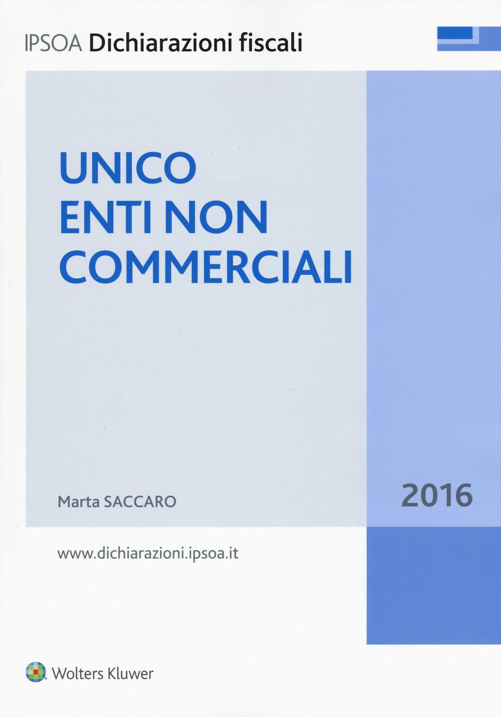 Unico 2016. Enti non commerciali