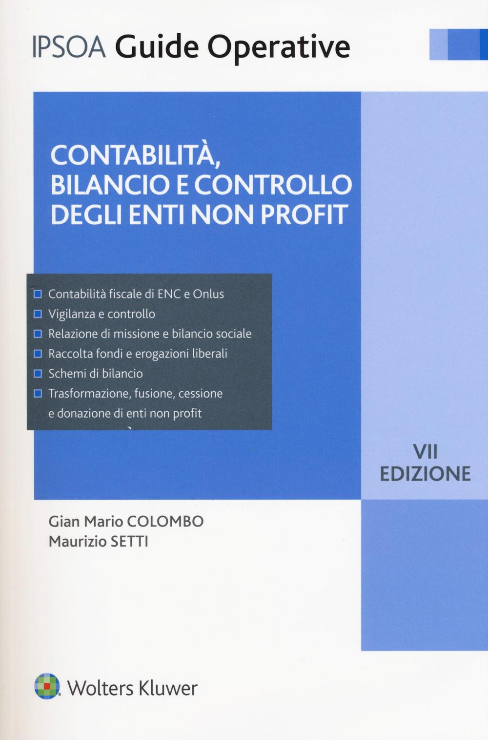 Contabilità, bilancio e controllo degli enti non profit