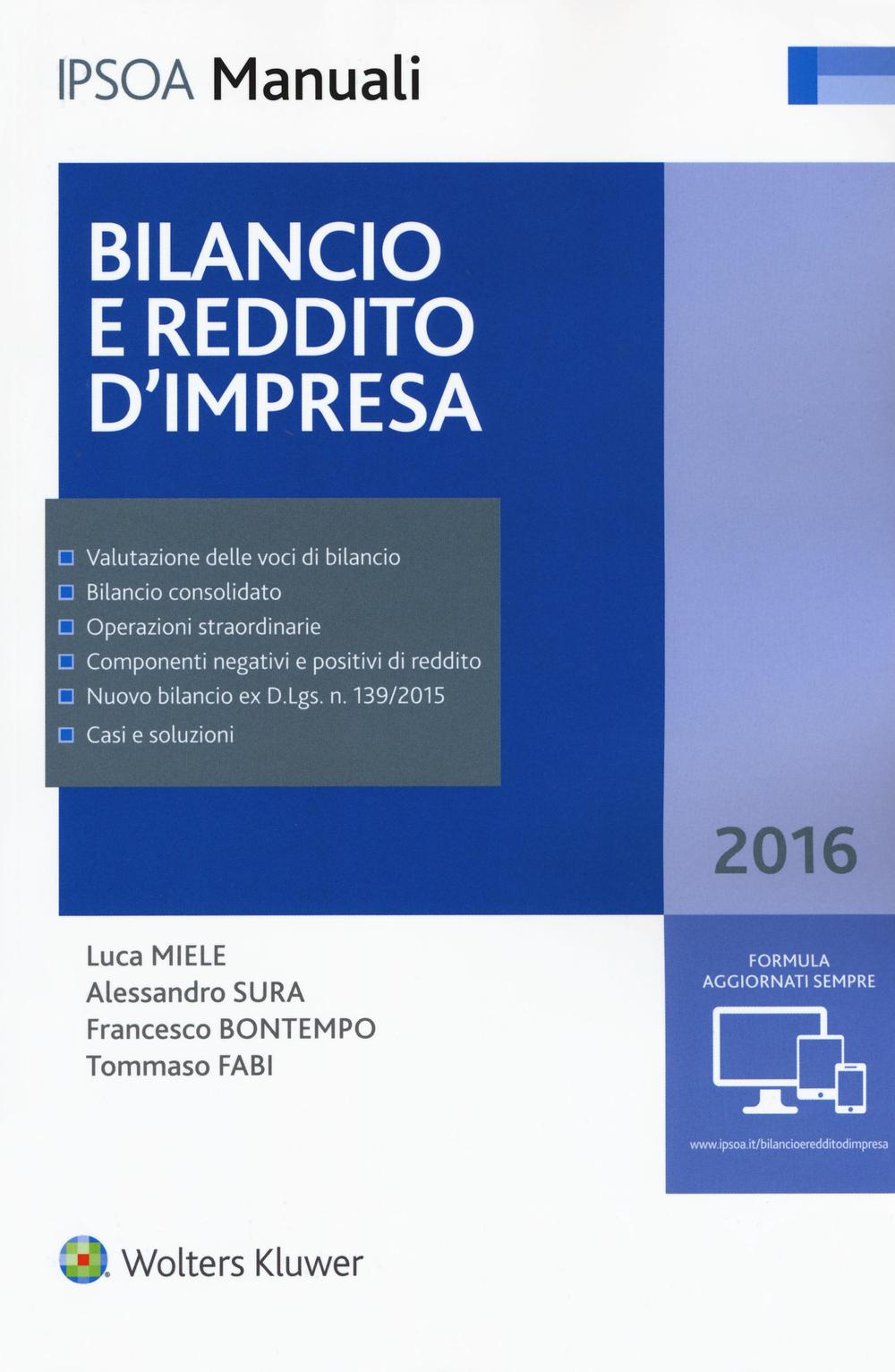 Bilancio e reddito d'impresa