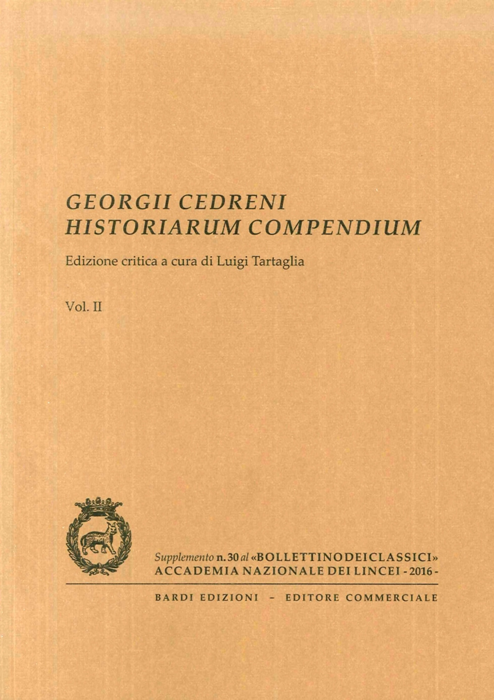 Georgii Cedreni Historiarum compendium