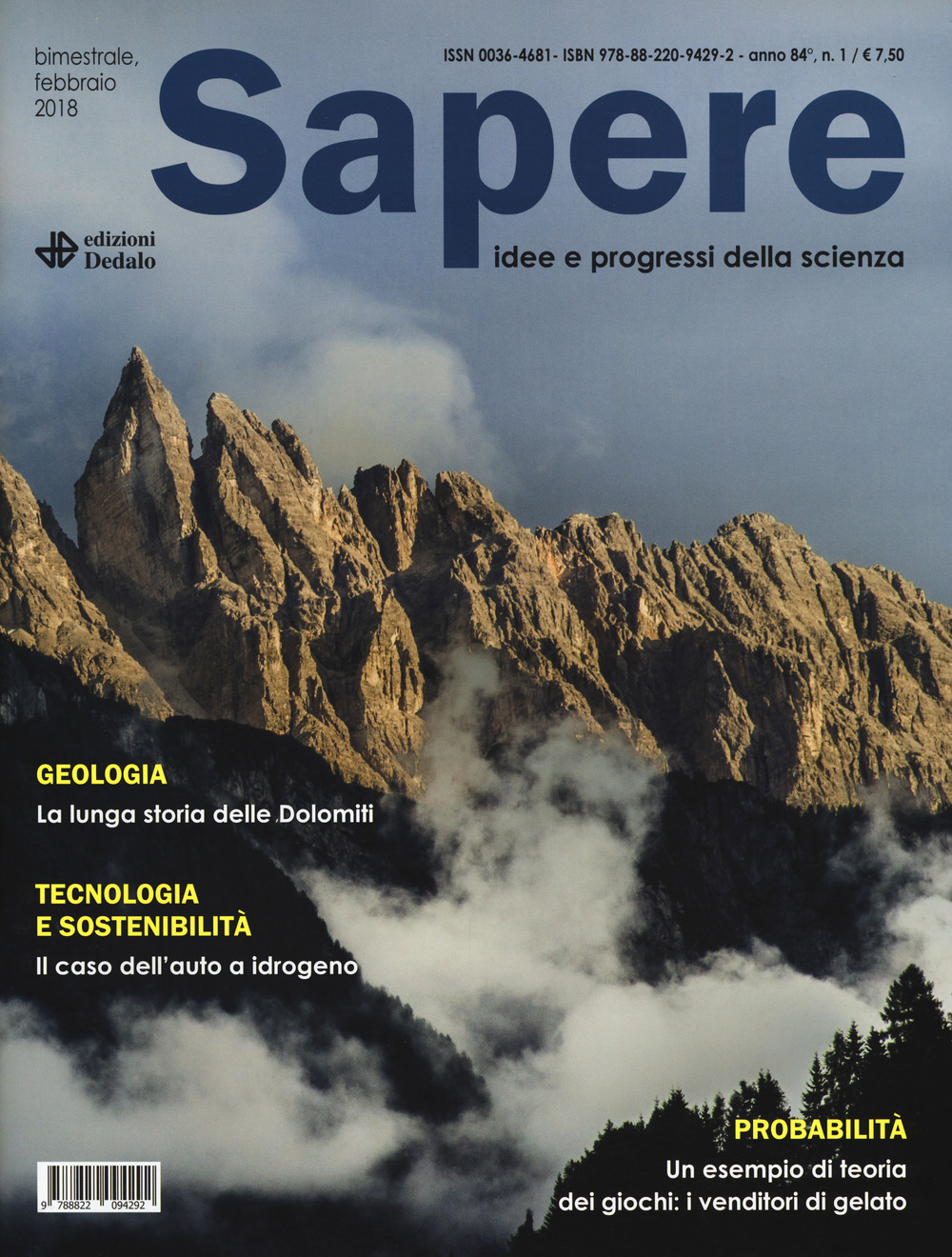 Sapere. Idee e progressi della scienza. Vol. 1
