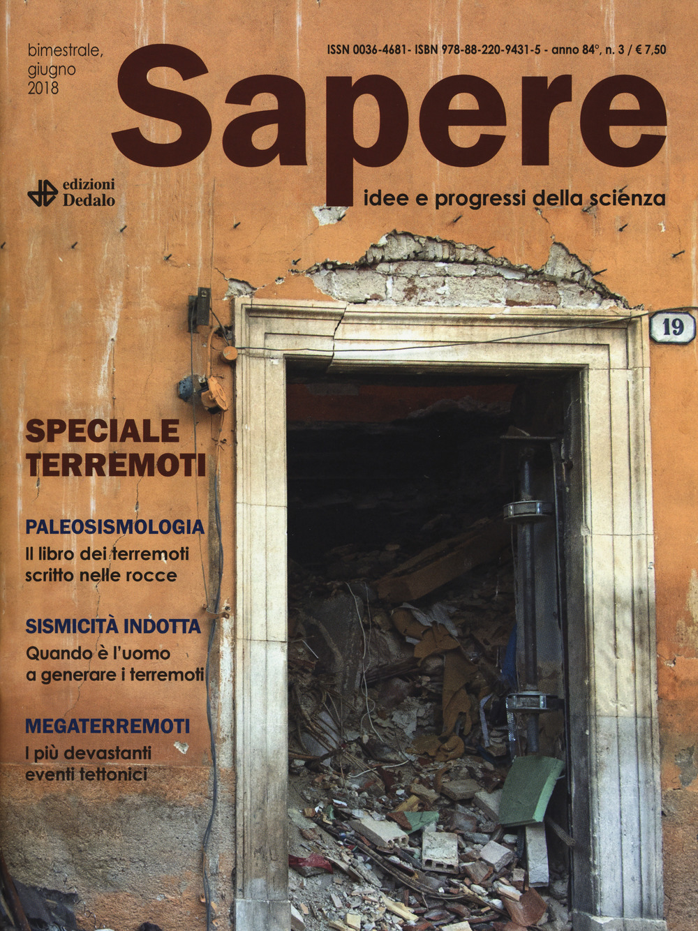 Sapere. Idee e progressi della scienza. Vol. 3: Speciale terremoti