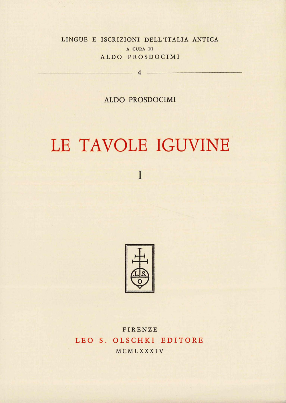 Le tavole iguvine. Vol. 1