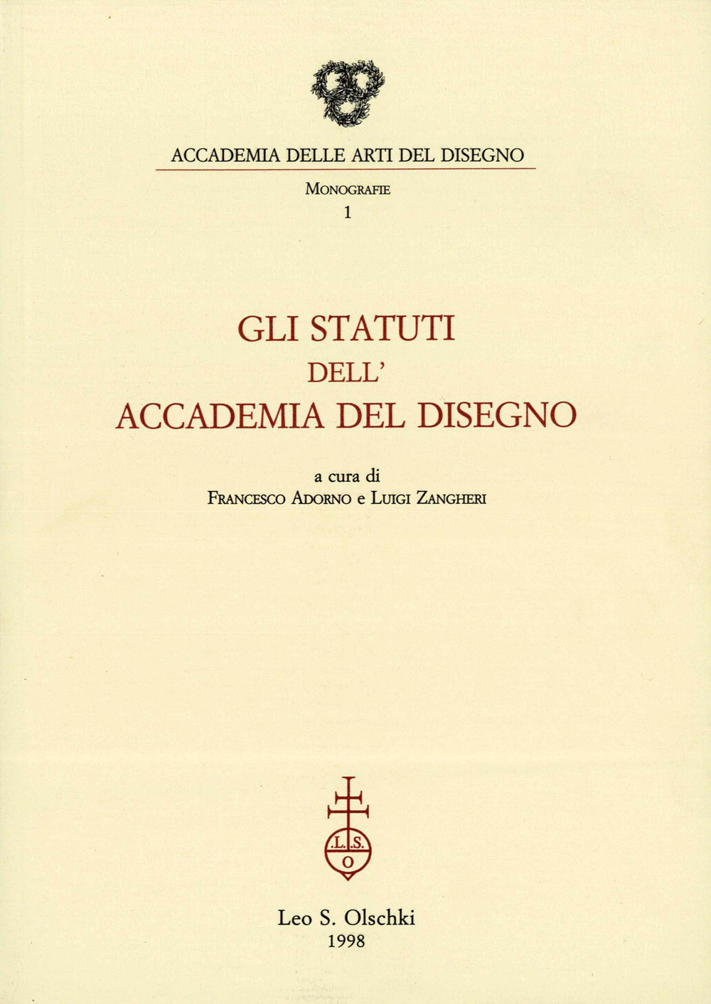 Gli statuti dell'Accademia del disegno