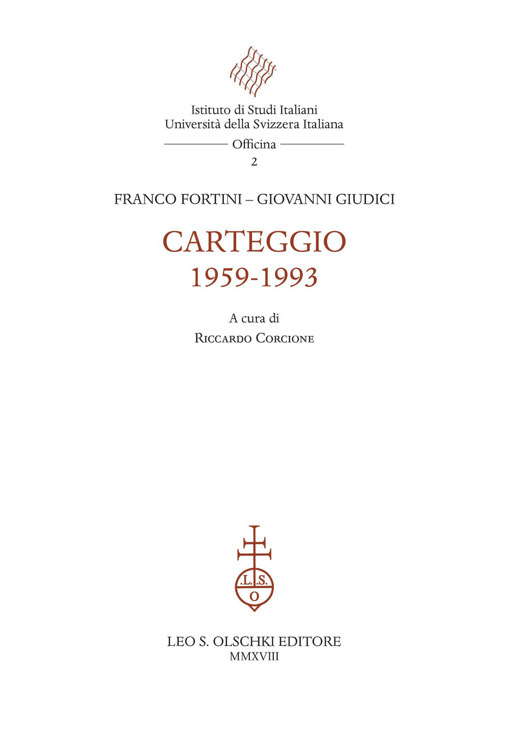 Carteggio 1959-1993