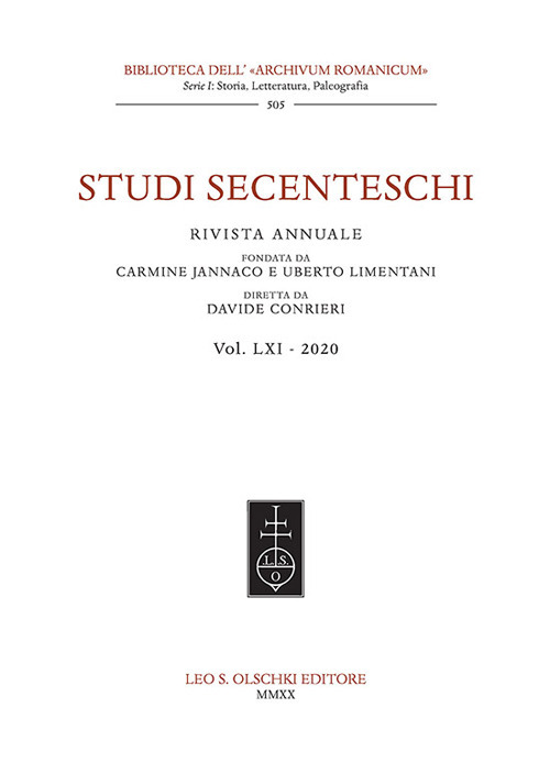 Studi secenteschi. Vol. 61