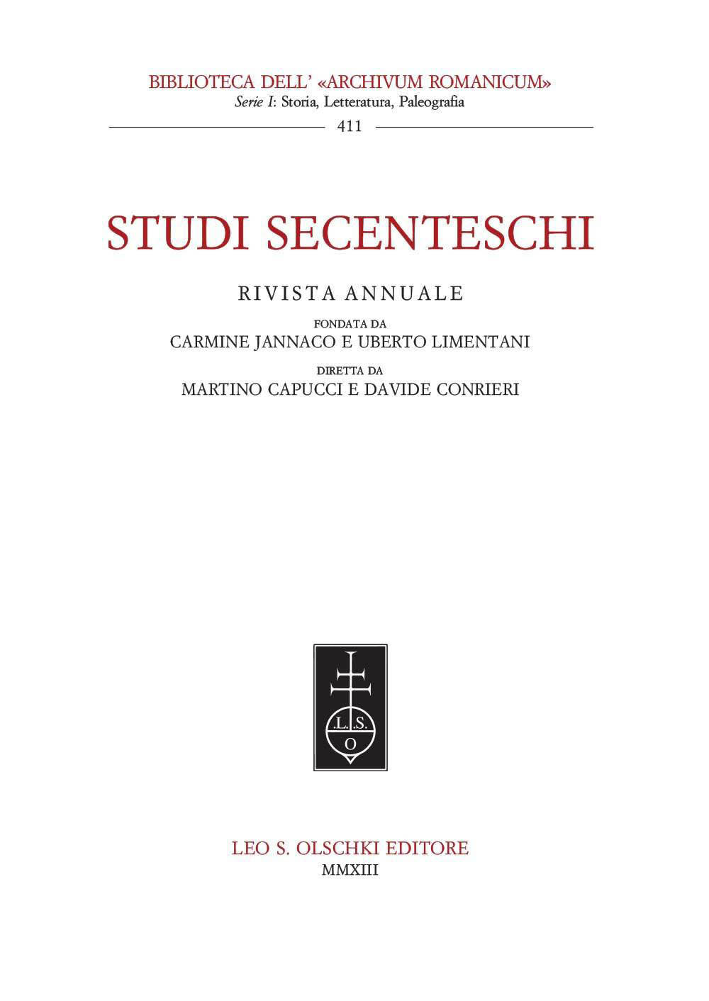 Studi secenteschi. Vol. 62