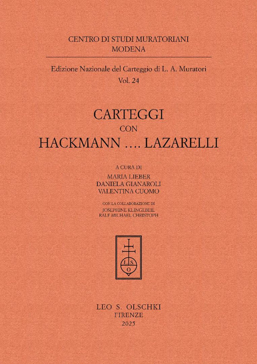 Carteggi con Hackmann...Lazzarelli