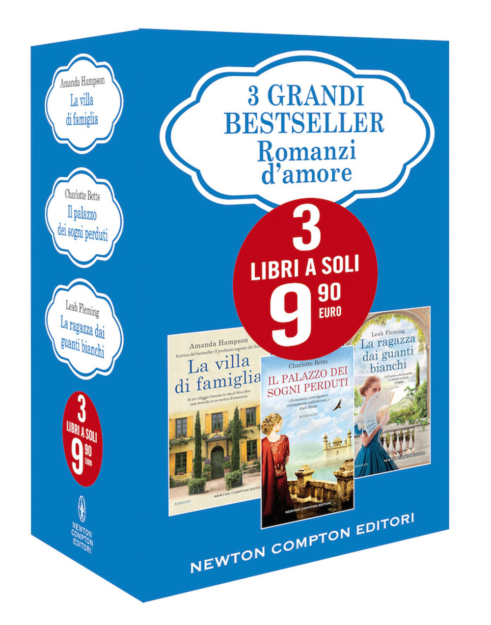 3 grandi bestseller. Romanzi d’amore: La villa di famiglia-Il palazzo dei sogni perduti-La ragazza dai guanti bianchi