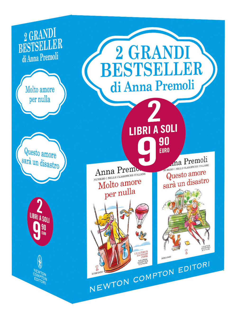 2 grandi bestseller di Anna Premoli: Molto amore per nulla-Questo amore sarà un disastro