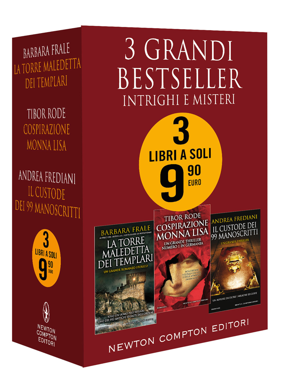 3 grandi bestseller. Intrighi e misteri: La torre maledetta dei templari-Cospirazione Monna Lisa-Il custode dei 99 manoscritti