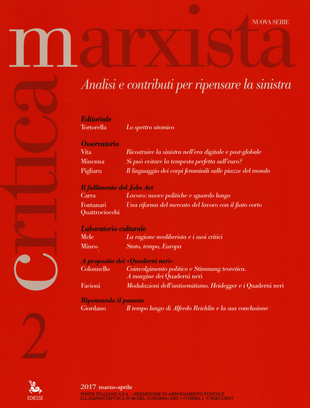 Critica marxista. Vol. 2