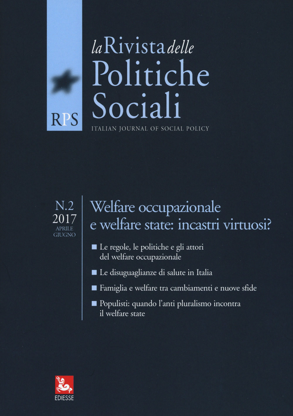 La rivista delle politiche sociali. Vol. 2: Welfare occupazionale e welfare state: incastri virtuosi? (Aprile-Giugno)