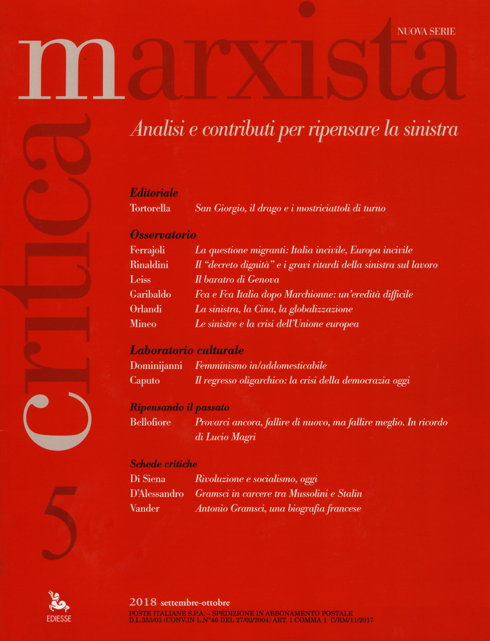 Critica marxista. Vol. 5