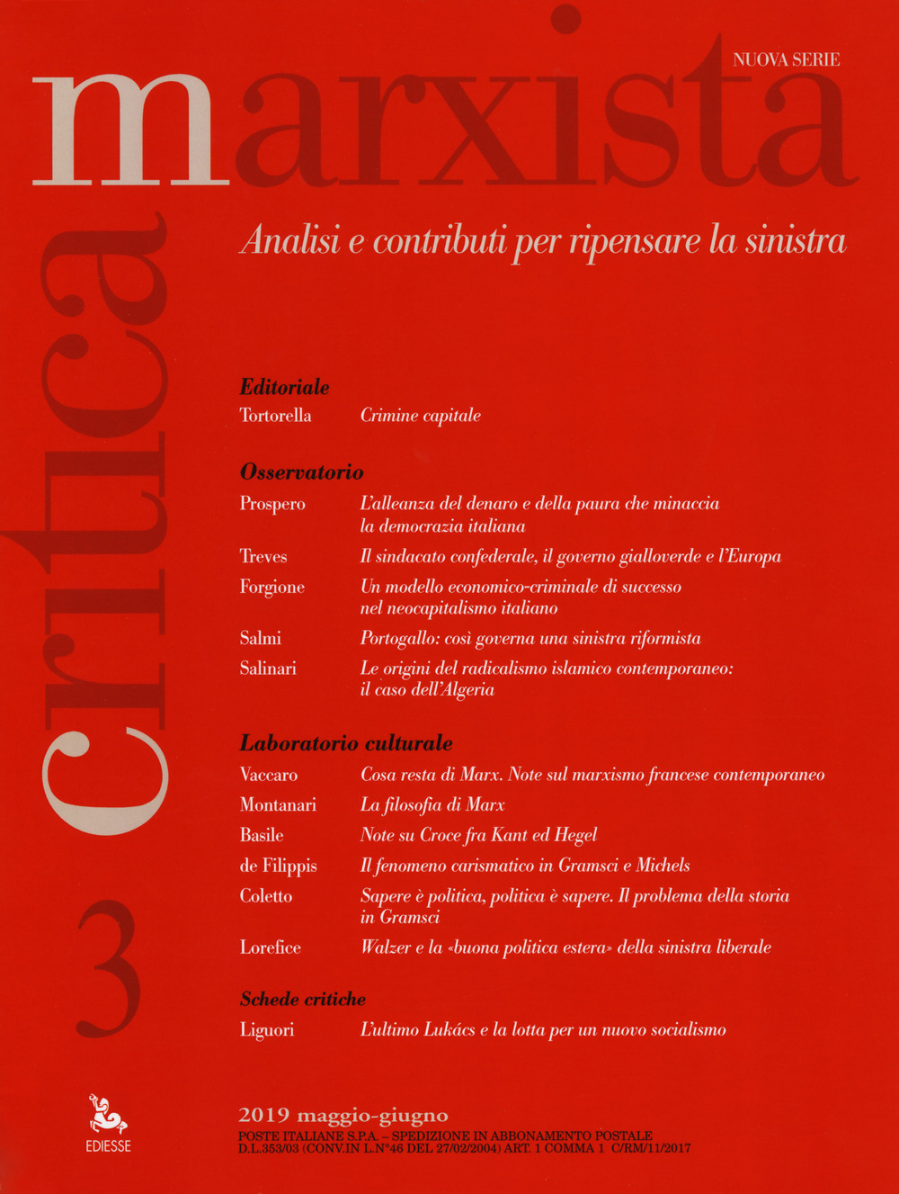 Critica marxista. Vol. 3: Maggio-giugno