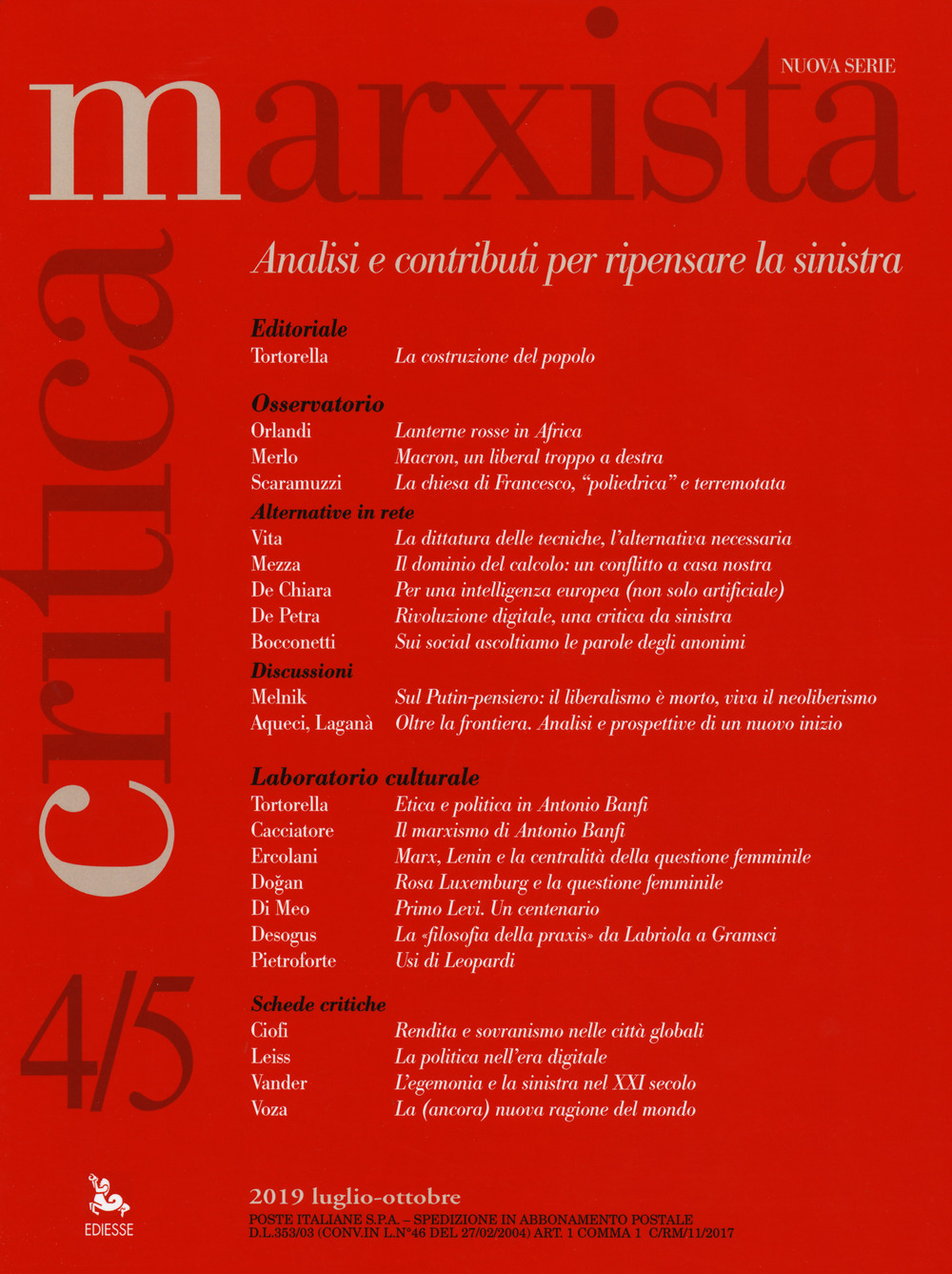 Critica marxista. Vol. 4-5