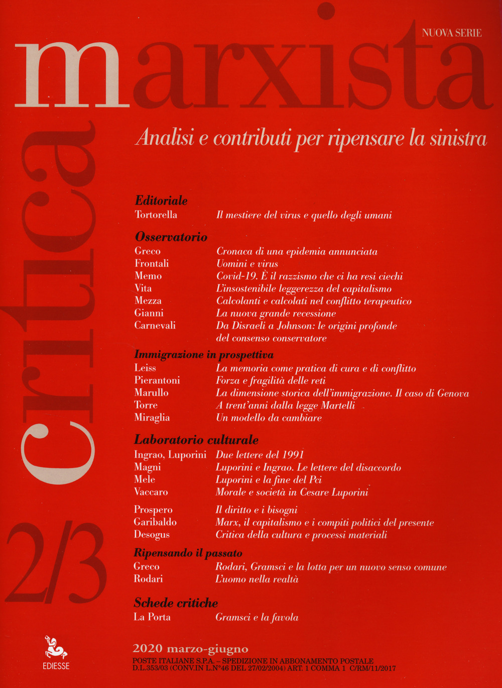 Critica marxista. Vol. 2-3