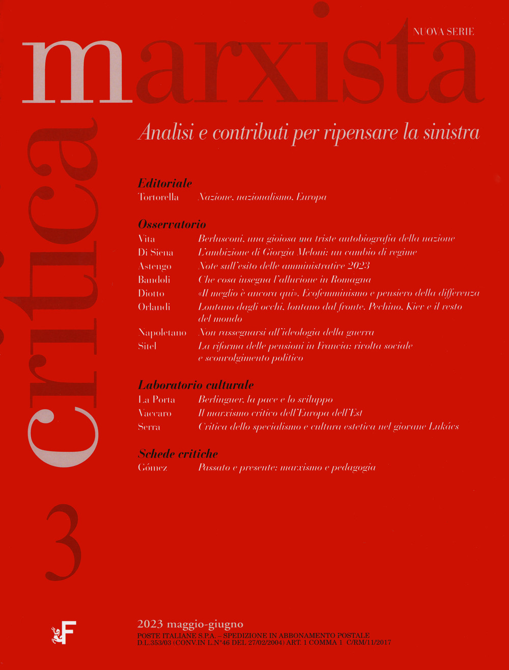 Critica marxista. Vol. 3