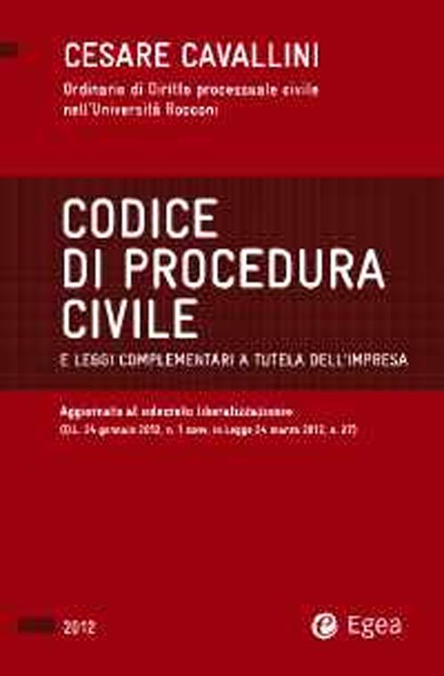 Codice di procedura civile 2012