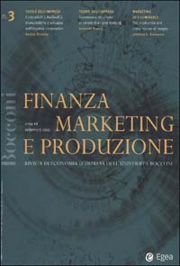 Finanza marketing e produzione. Vol. 3