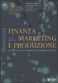 Finanza marketing e produzione. Vol. 4
