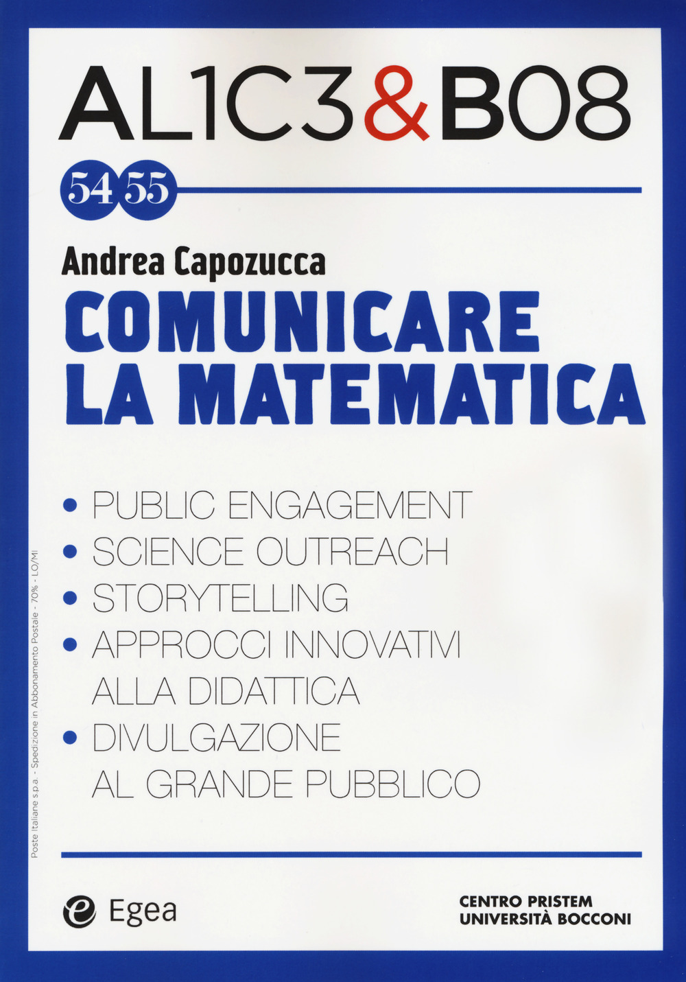 Alice & Bob. Vol. 54-55: Comunicare la matematica
