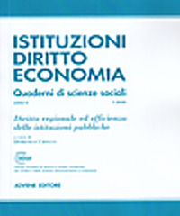 Diritto regionale ed efficienza delle istituzioni pubbliche