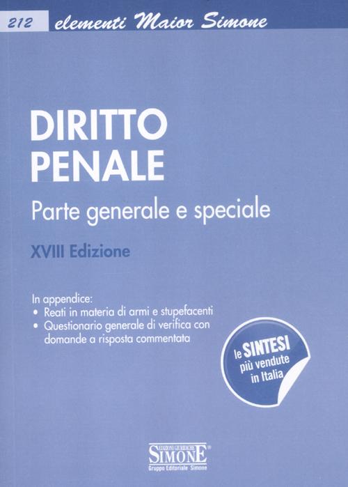 Diritto penale. Parte generale e speciale
