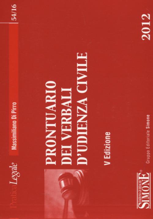 Prontuario dei verbali d'udienza civile