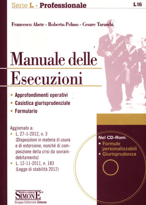 Manuale delle esecuzioni