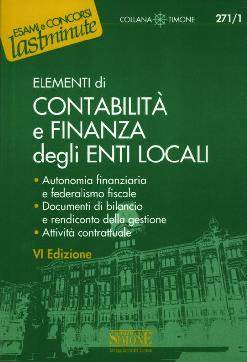 Elementi di contabilità e finanza degli enti locali