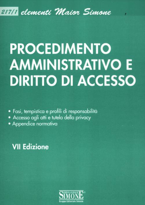 Procedimento amministrativo e diritto di accesso