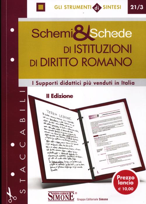 Schemi & schede di istituzioni di diritto romano