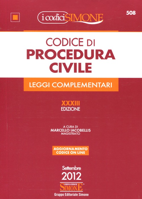 Codice di procedura civile. Leggi complementari