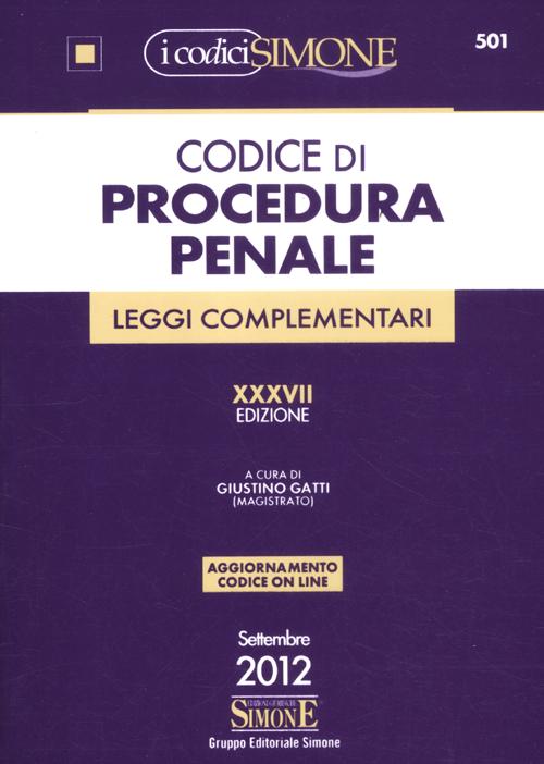 Codice di procedura penale e leggi complementari