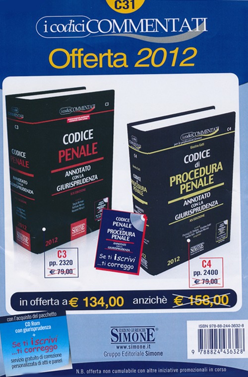 Codice penale-Codice di procedura penale. Annotato con la giurisprudenza