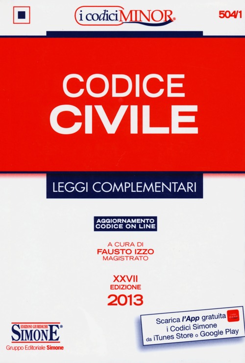 Codice civile. Leggi complementari