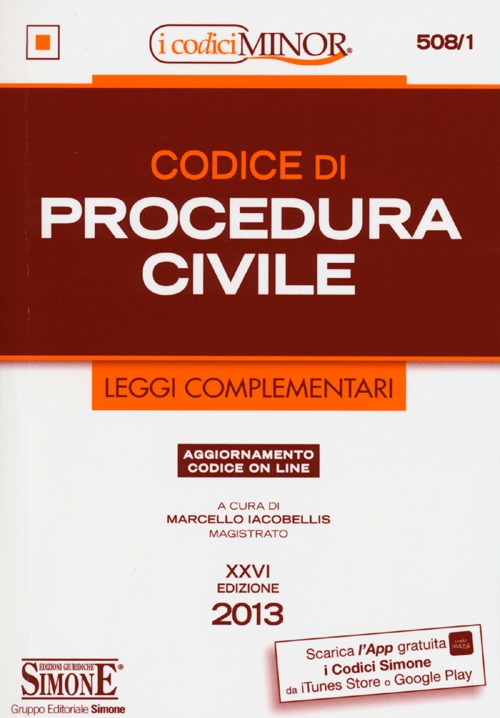 Codice di procedura civile. Leggi complementari. Ediz. minor